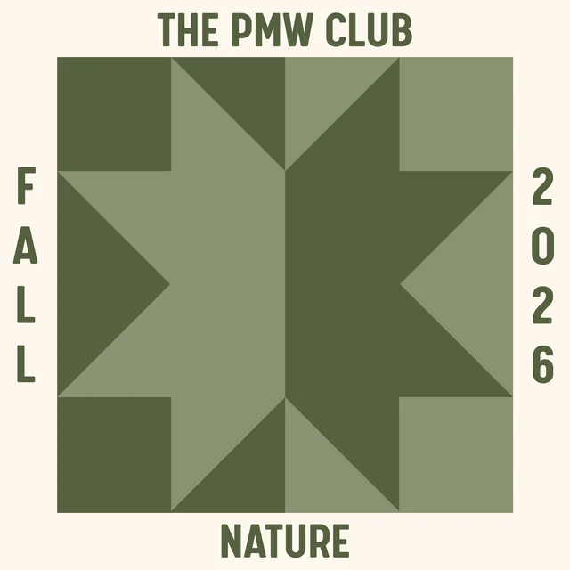 Fall 2026 Nature patch — a green star block in sage and forest